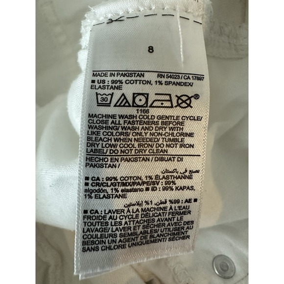 Old Navy Womens White Jeans 8 Sky Hi Wide Leg Please See Measurements Runs Big! - Picture 13 of 15